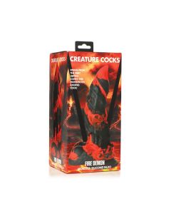 Creature Cocks Fire Demon Monster Silicone Dildo