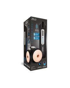 ZOLO Long Stroke Thrusting Masturbator - Ivory
